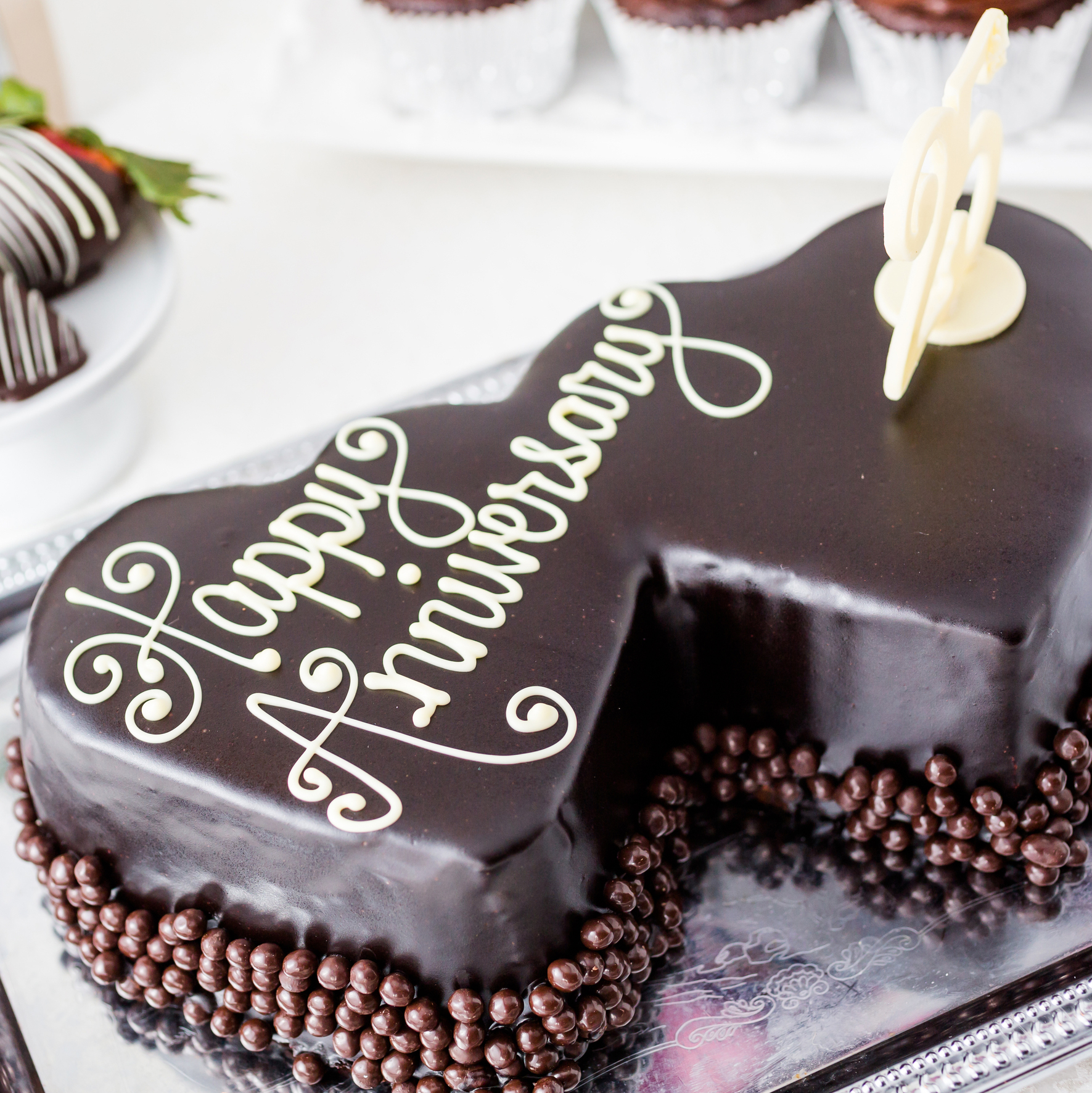 25th Anniversary chocolate cake